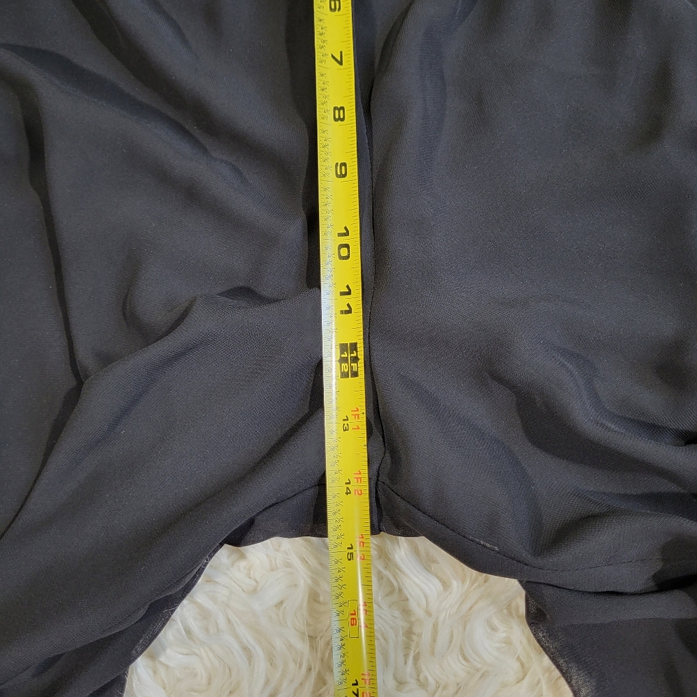 Alex Evenings Plus Straight Leg Pant with Georgette Split Leg Overlay Size 2X - Picture 11 of 15